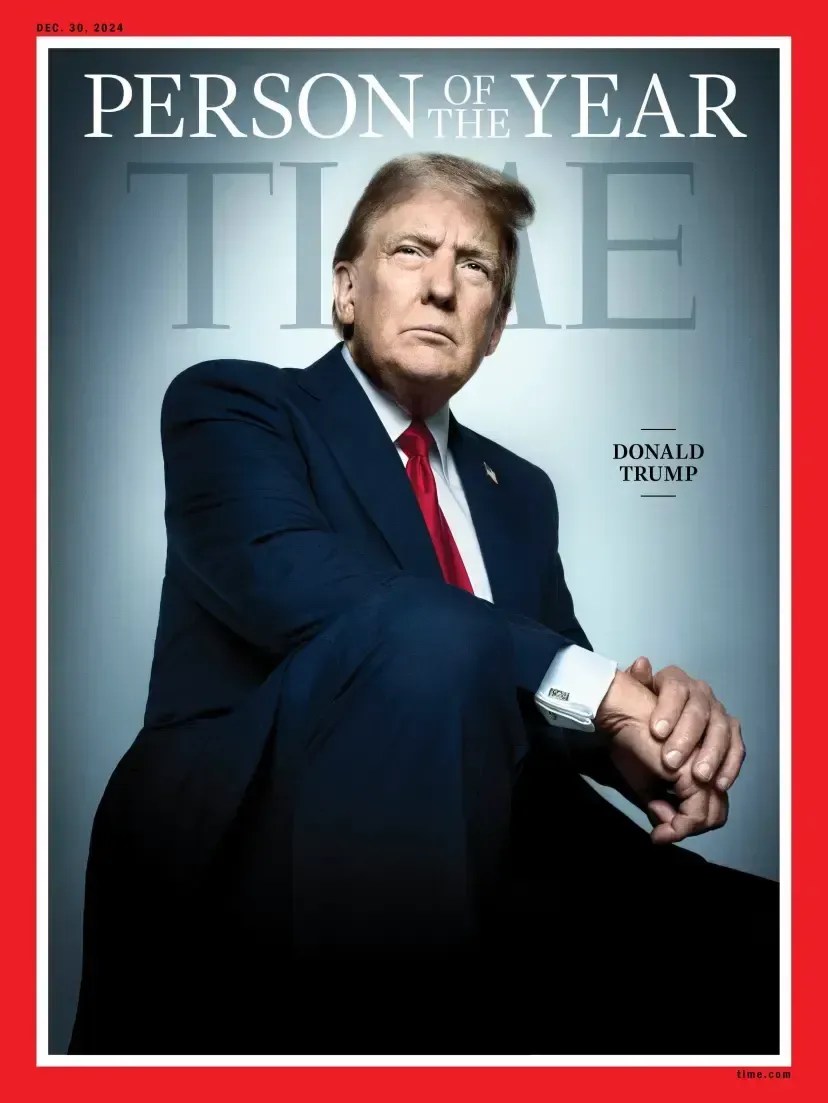 Revista Time escolhe Donald Trump como 'Pessoa do Ano' de 2024
