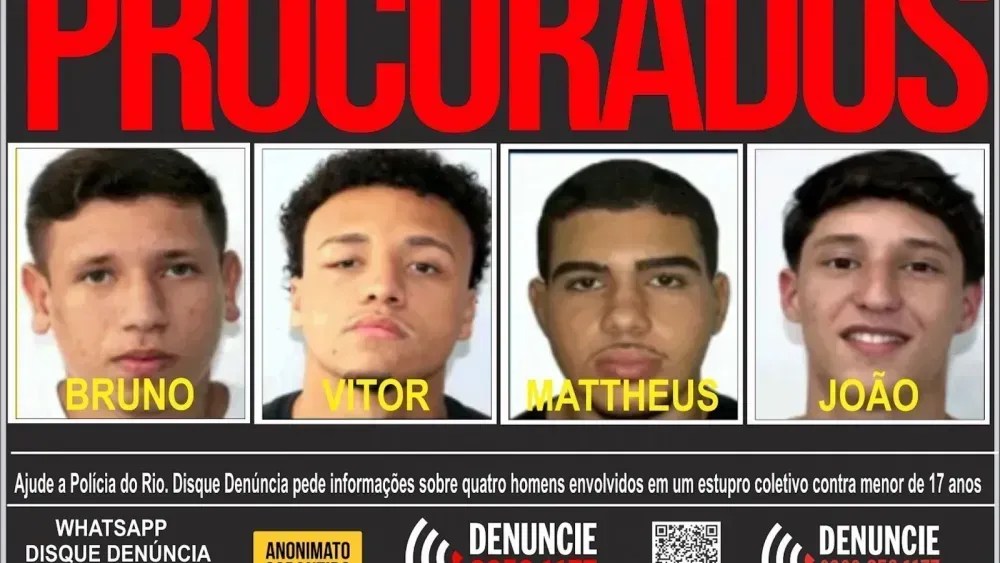 Estupro coletivo no RJ: segundo foragido envolvido no caso se entrega à Polícia Civil