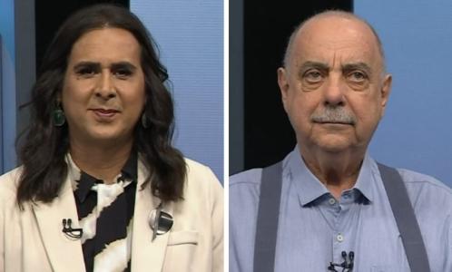 Duda Salabert (PDT) e Fuad Noman (PSD) trocaram farpas e críticas durante primeiro bloco no debate da TV Globo