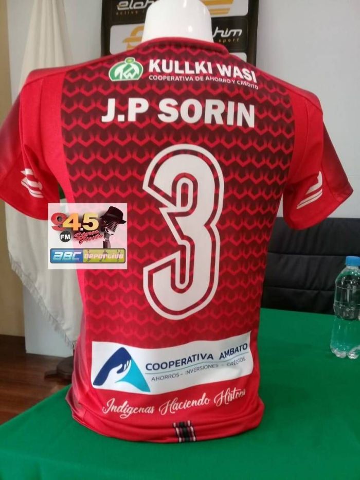 Camisa do Mushuc Runa usada por Sorín no jogo festivo de 2019