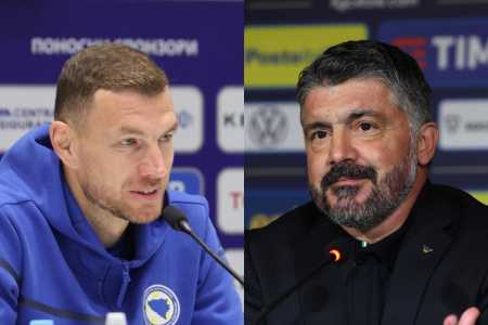 Dzeko, destaque da Bósnia, e Gattuso, técnico e lenda da Itália
