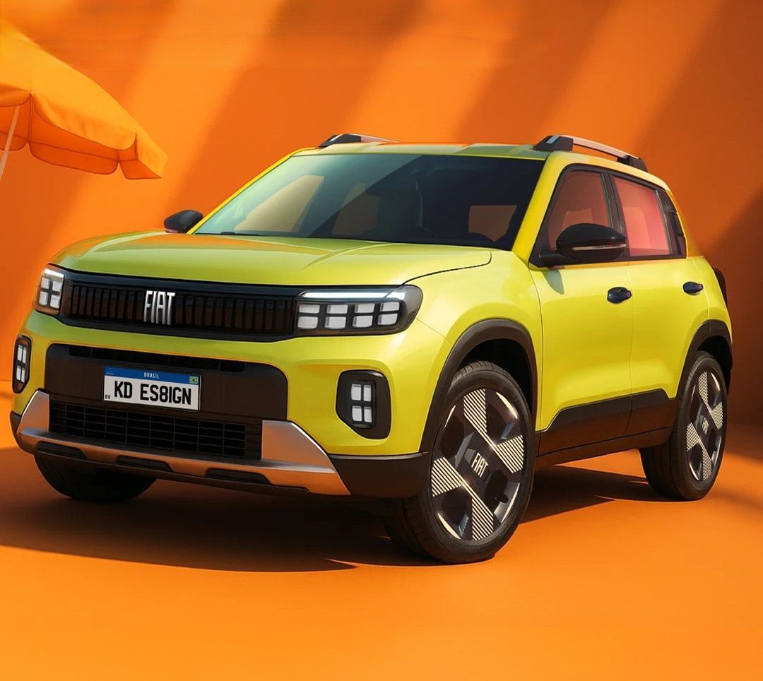 Novo Fiat Mobi chega em 2028 com estilo de SUV e adia estreia do novo Fastback