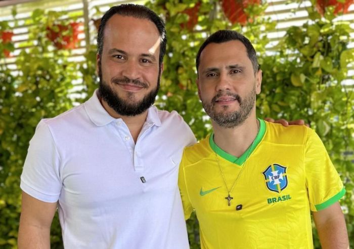 Deputado Enes Cândido (esq) busca apoio de nomes da direita em Minas, como o senador Cleitinho (dir) para aglutinar apoio