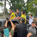 Engler faz moto carreata com Bolsonaro, Michelle e Nikolas na tarde deste sábado (19)