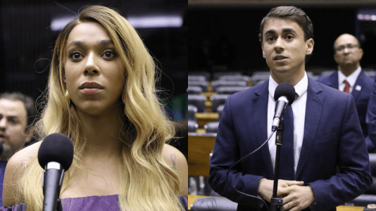 Erika Hilton (PSOL-SP) e Nikolas Ferriera (PL-MG).