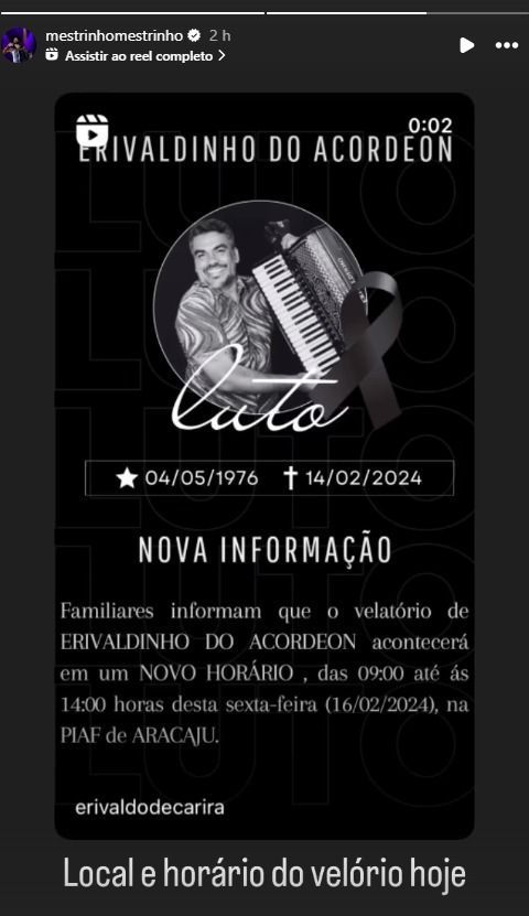 Cantor, sanfoneiro e compositor sergipano morre em BH aos 47 anos