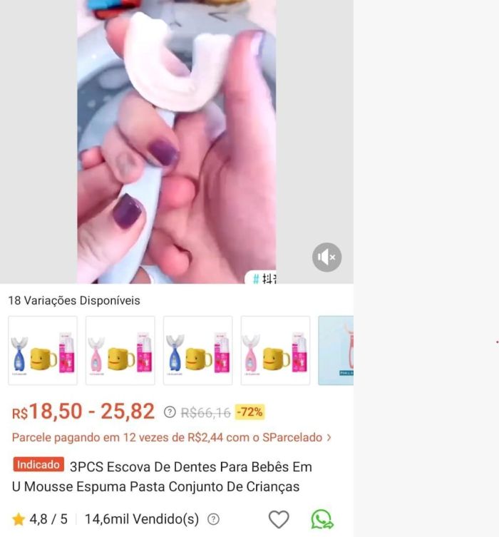 Somente um vendedor chinês comercializou 14 mil unidades da escova de silicone.