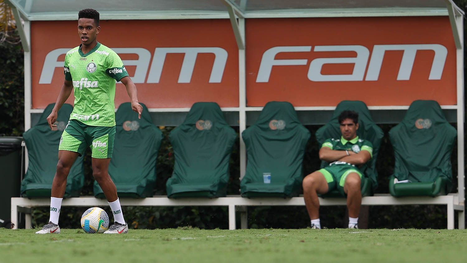 Palmeiras treina, e Estêvão não preocupa para sequência no Brasileiro