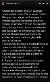 Fábio de Melo desabafou pelas redes sociais