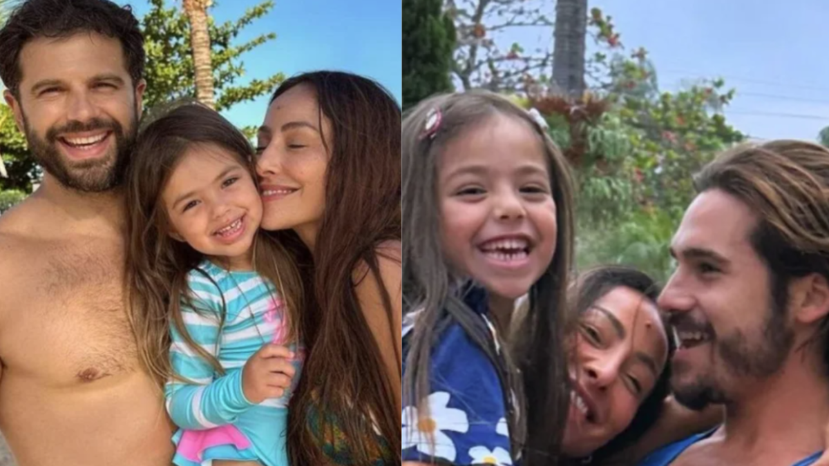 Sabrina Sato celebra a filha ao lado de noivo Nicolas Prattes e ex-marido Duda Nagle: 'Viva'