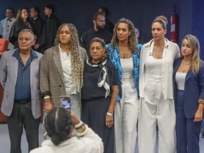 Familiares de Marielle Franco e Anderson Gomes no Supremo Tribunal Federal (STF)