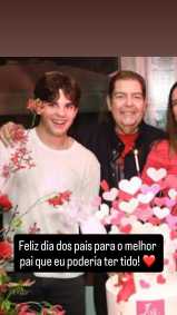 Faustão e o filho caçula, Rodrigo Silva