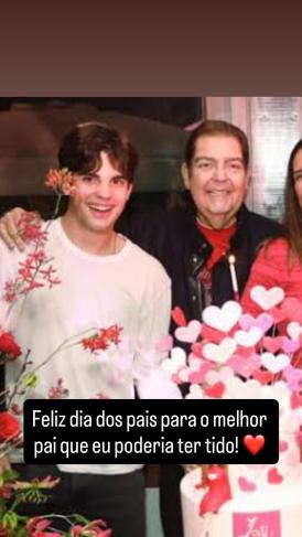 Faustão e o filho caçula, Rodrigo Silva