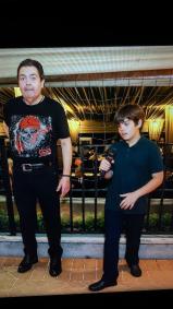 Faustão e o filho caçula, Rodrigo Silva