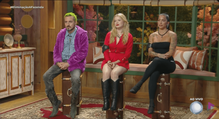 Fernando, Júlia e Luana se enfrentaram na Roça Fernando, Júlia e Luana se enfrentaram na Roça