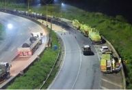 Fernão Dias tem 40h de interdição após derramamento de produto químico