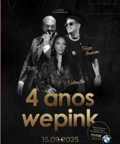 Ludmilla, Belo e Felipe Amorim vão se apresentar na festa