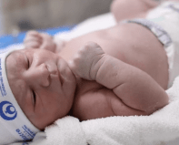 Gabriel, filho recém-nascido de Arthur Aguiar e Jheny Santucci
