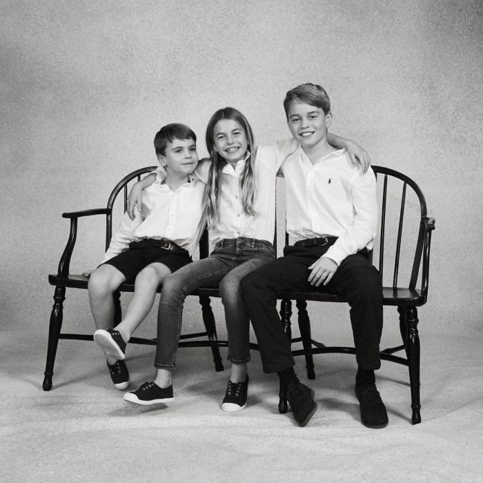 Os príncipes George e Louis e a princesa Charlotte.