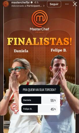 Enquete foi aberta no perfil oficial do MasterChef Brasil