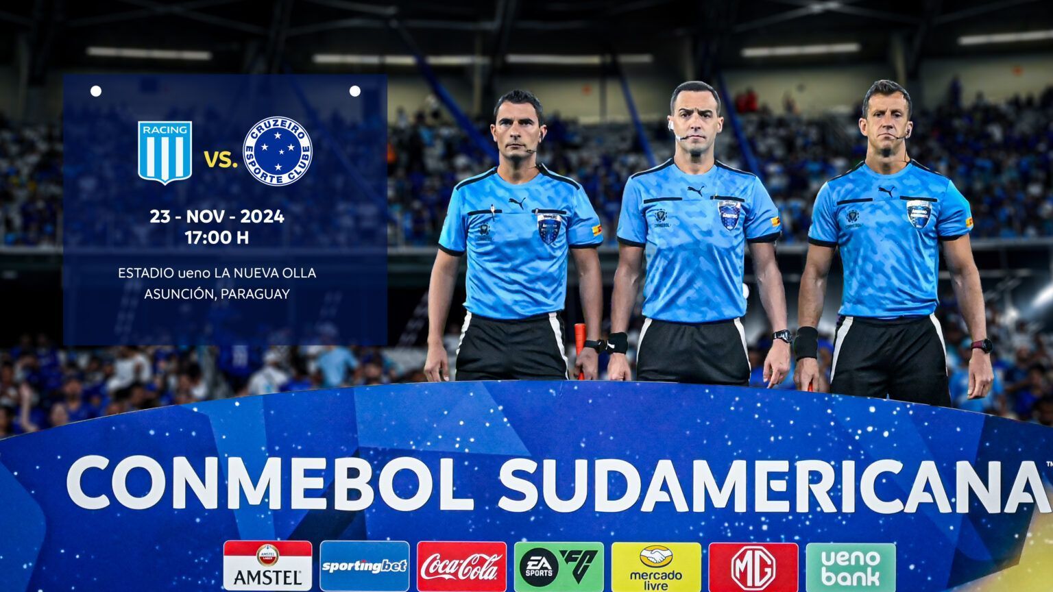 Racing x Cruzeiro: Conmebol define árbitro para a final da Copa Sul-Americana