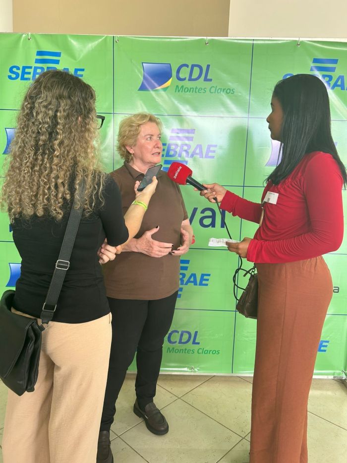 Em entrevista coletiva, Rita Mundim reforçou o papel da informação como ferramenta de fortalecimento do empreendedor