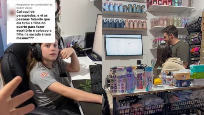 Gabriela detalha como funciona rotina da filha e também da empresa.