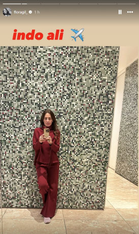 Flora publicou os registros no story