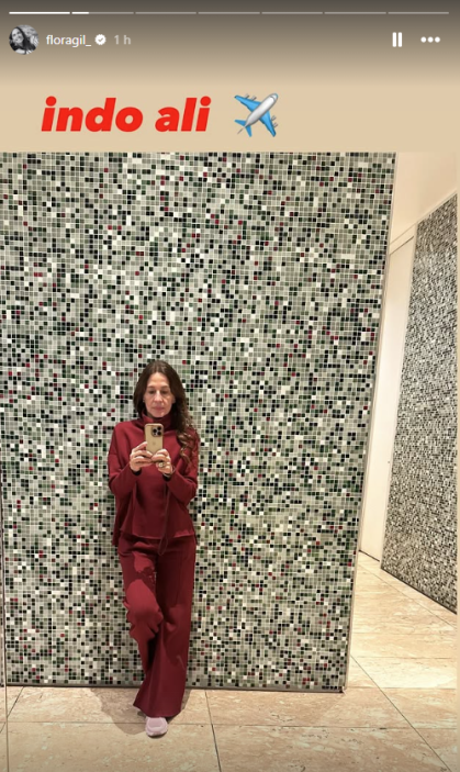 Flora publicou os registros no story