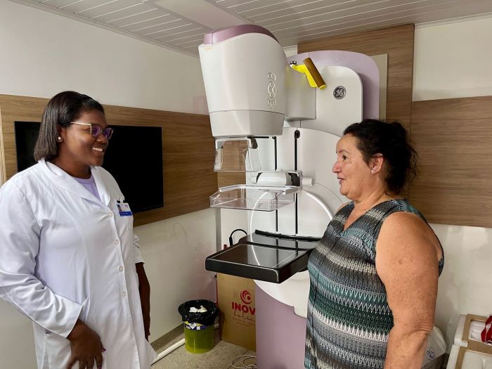 A produtora Maria Euripa Gonçalves fez a mamografia pela primeira vez 