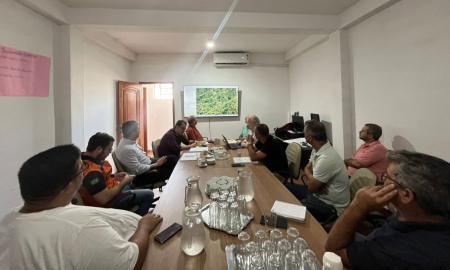 Reunião com representantes do Ministério das Cidades e da Defesa Civil Nacional, em Matias Barbosa