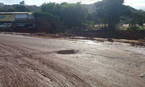 Centro de Ubá está com trechos interditados devido às chuvas