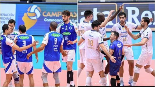 Sada Cruzeiro e Itambé Minas no Sul-Americano de Vôlei