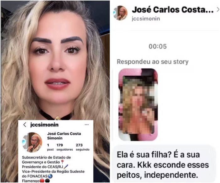 Atriz teria sido intimidada após comentar publicamente sobre caso de estupro coletivo em que filho de sub-secretário é acusado