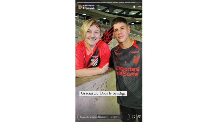 Isabel Veloso conheceu o jogador Bruno Zapelli