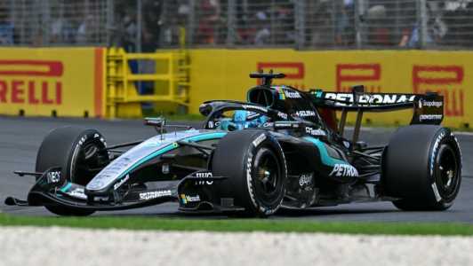 George Russell, da Mercedes, vencedor do GP da Austrália