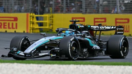 George Russell, da Mercedes, vencedor do GP da Austrália