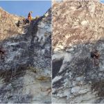 Jovem se perde em trilha e passa noite pendurado em paredão em MG; veja vídeo do resgate