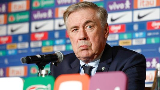 Carlo Ancelotti, treinador da Seleção Brasileira