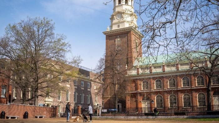 Independence Hall, em Filadélfia, na Pensilvânia, nos Estados Unidos