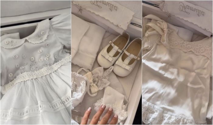 Bruna Biancardi mostra detalhes do batizado da filha Mavie