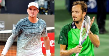 João Fonseca e Daniil Medvedev