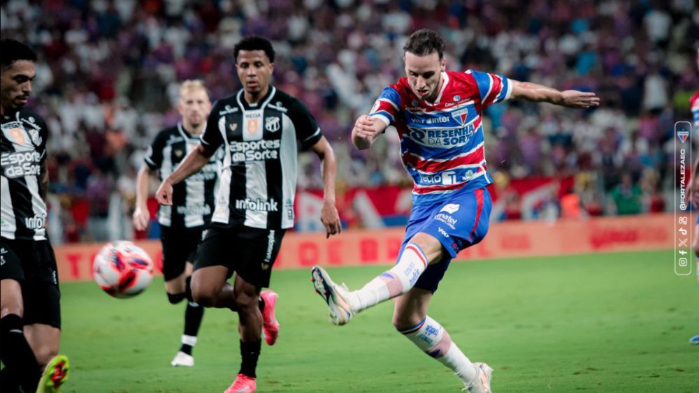Cearense: Fortaleza sai na frente, mas cede empate para o Ceará no jogo de ida da final