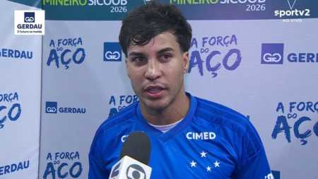 Kaio Jorge, atacante do Cruzeiro, após título mineiro sobre o Atlético