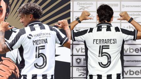 Medina e Ferraresi foram apresentados como "camisas 5" do Botafogo