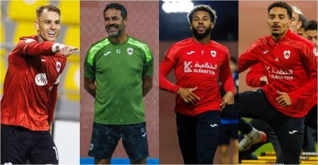 Roger Guedes, Artur Jorge, Wesley e Gregore no Al-Rayyan