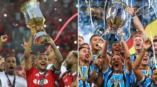 Inter de Alan Patrick conquistou o título em 2025; Grêmio de Geromel levantou a taça em 2024