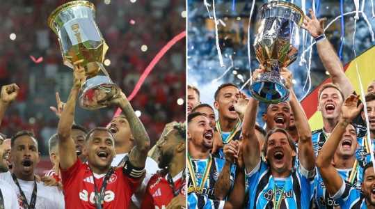 Inter de Alan Patrick conquistou o título em 2025; Grêmio de Geromel levantou a taça em 2024