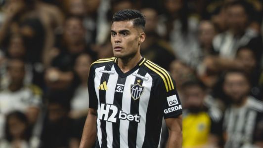 Fausto Vera em ação pelo Atlético em 2025