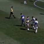 Promessa do Boca Juniors imita 'alongamento fake’ de Deyverson, atacante do Atlético